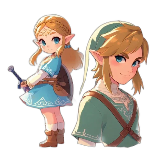 staff, dress, sword, crown transparent PNG cut-out