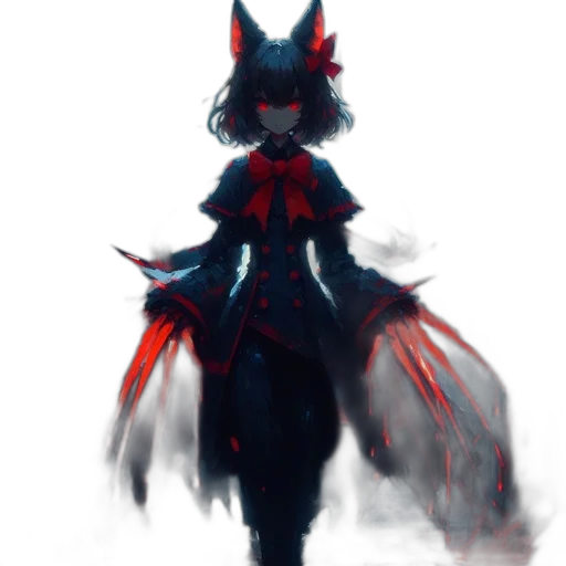 dress, creature, mask, staff transparent PNG cut-out