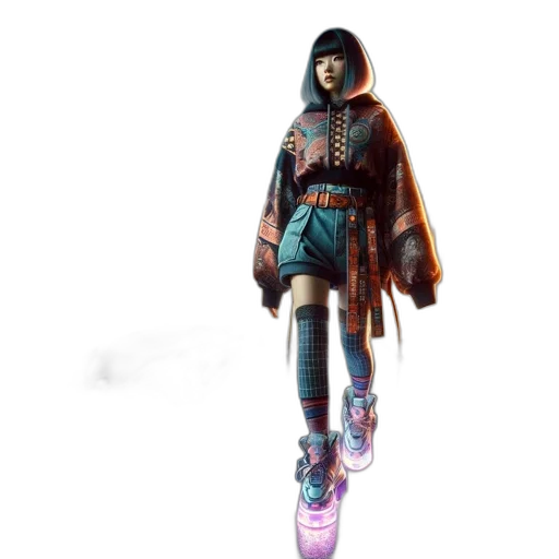 jacket, staff, sword, dress transparent PNG cut-out
