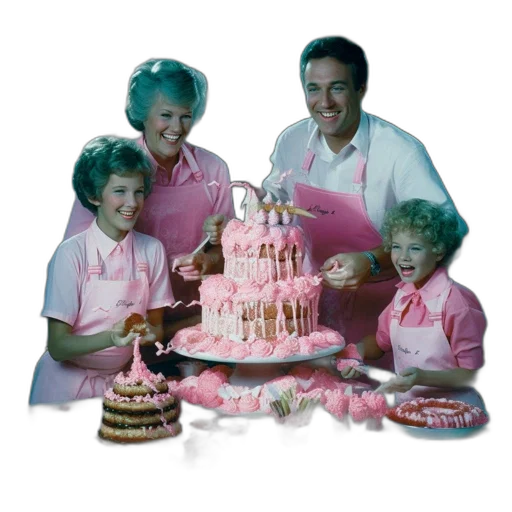 staff, food, crown, vaporwave transparent PNG cut-out