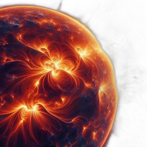 outer space, fire, image, shows transparent PNG cut-out