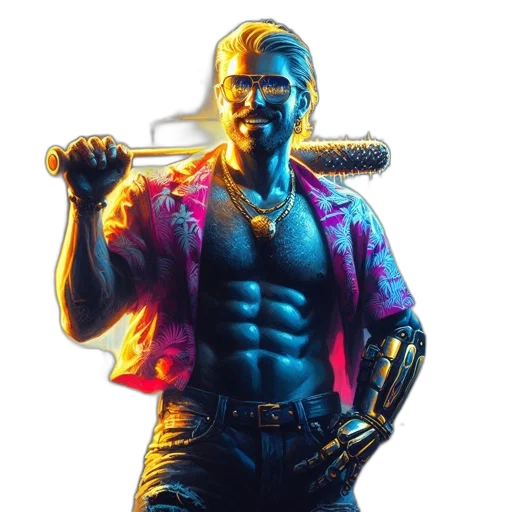 sword, weapon, jacket, robot transparent PNG cut-out