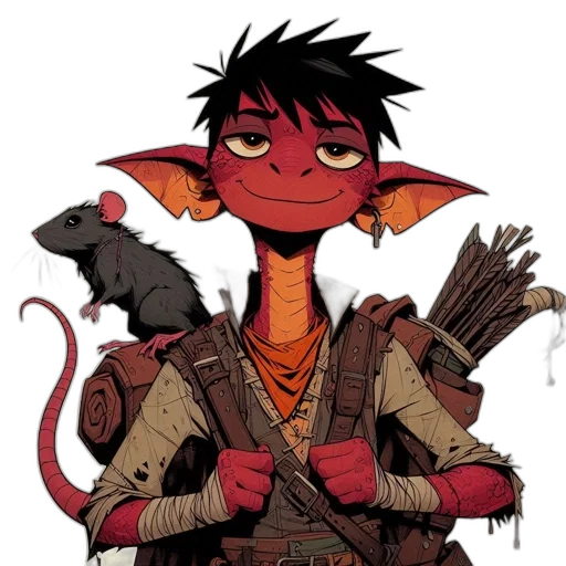 dragon, staff, creature, animal transparent PNG cut-out