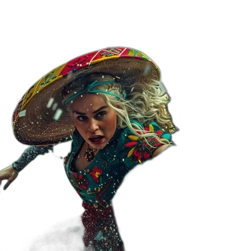 umbrella, hat, hair, dress transparent PNG cut-out