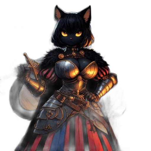dress, weapon, fantasy art, concept art transparent PNG cut-out