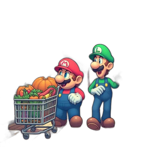 food, pixel art, concept art, 3d render transparent PNG cut-out