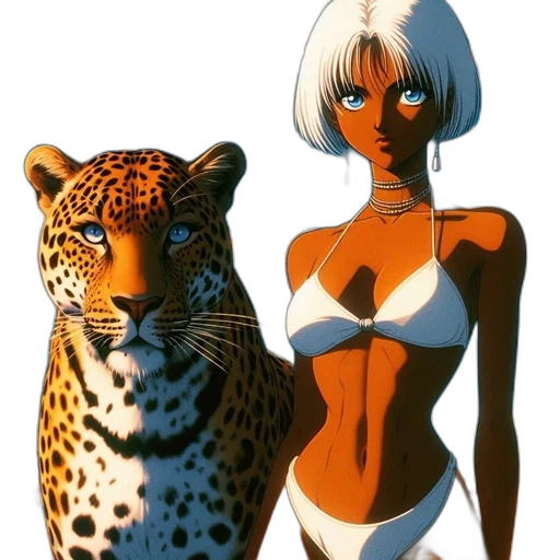 animal, concept art, comic book art, anime transparent PNG cut-out