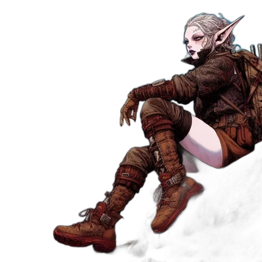 concept art, fantasy art, pixel art, watercolor transparent PNG cut-out
