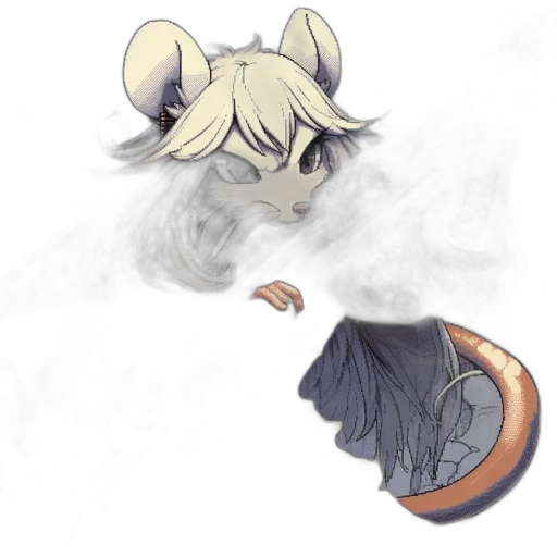 mask, dragon, jacket, staff transparent PNG cut-out
