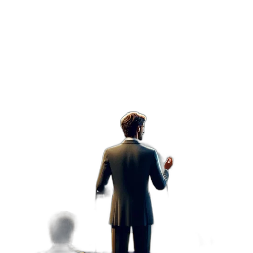 robot, staff, jacket, face transparent PNG cut-out