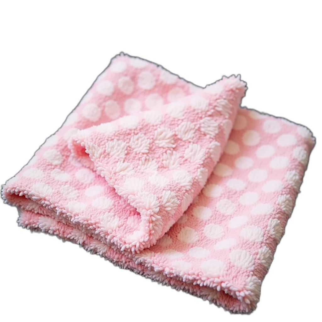 pink, white, polka-dotted, baby transparent PNG cut-out