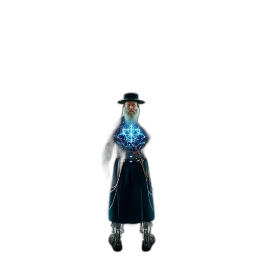 staff, hat, robot, sword transparent PNG cut-out