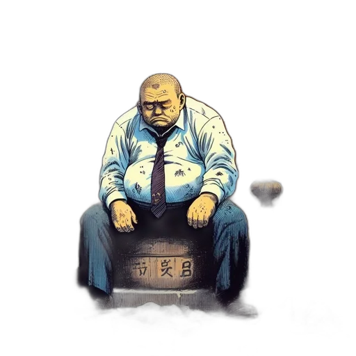 jacket, robot, concept art, comic book art transparent PNG cut-out