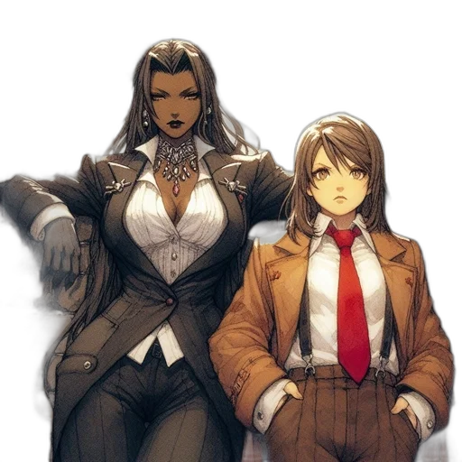 jacket, staff, concept art, comic book art transparent PNG cut-out