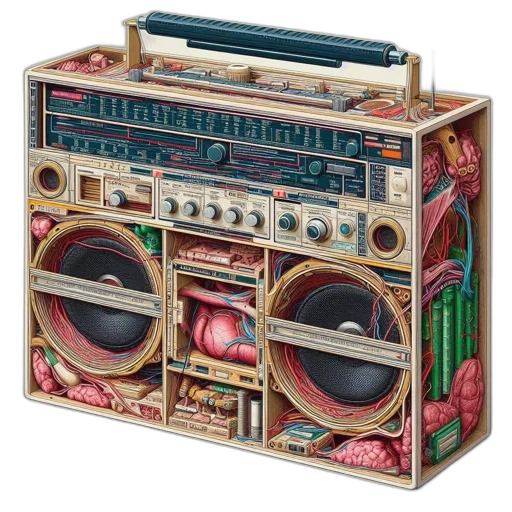 furniture, cyberpunk, elaborate, steampunk-inspired transparent PNG cut-out
