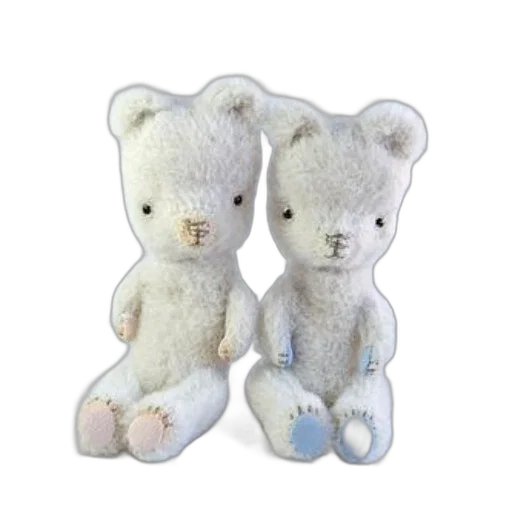 two, adorable, teddy, bears transparent PNG cut-out