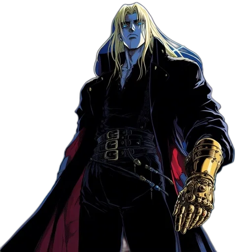 concept art, comic book art, fantasy art, blue transparent PNG cut-out