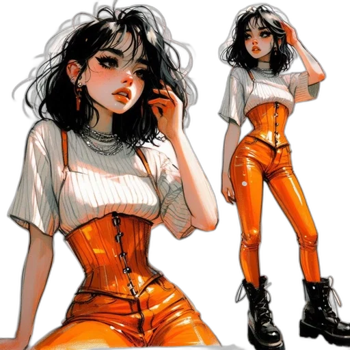 jacket, concept art, comic book art, fantasy art transparent PNG cut-out