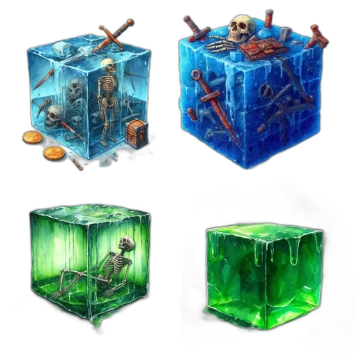 concept art, fantasy art, pixel art, 3d render transparent PNG cut-out