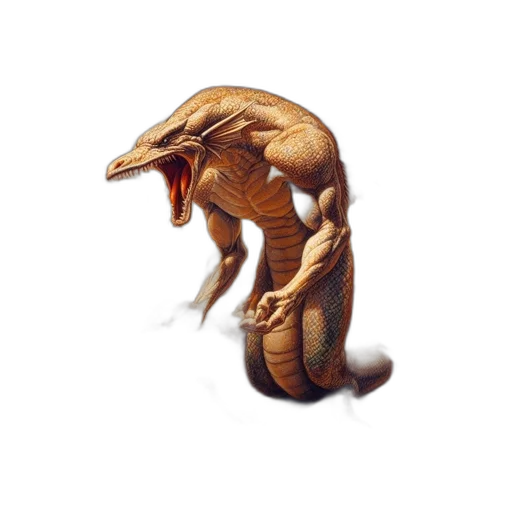 creature, dragon, animal, staff transparent PNG cut-out