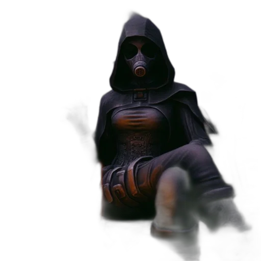 mask, robot, creature, staff transparent PNG cut-out