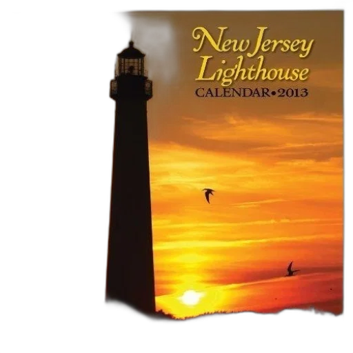 new, jersey, lighthouse, calendar transparent PNG cut-out
