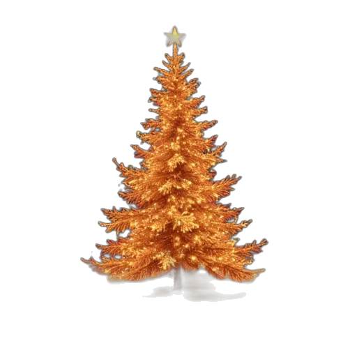 tree, crown, 3d render, christmas transparent PNG cut-out