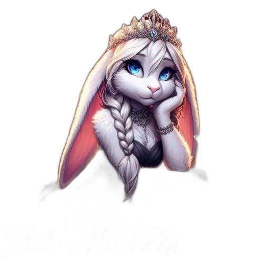 crown, animal, staff, pixel art transparent PNG cut-out