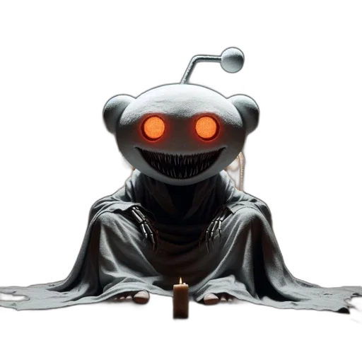 robot, staff, creature, mask transparent PNG cut-out