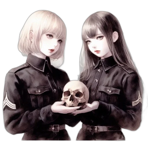jacket, mask, weapon, staff transparent PNG cut-out