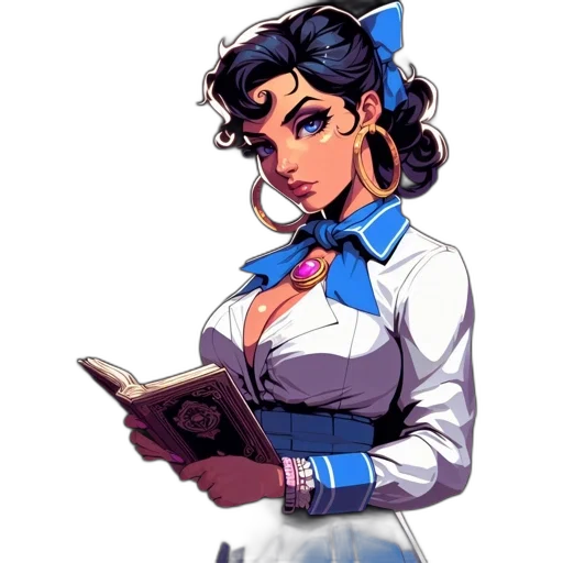 staff, dress, comic book art, concept art transparent PNG cut-out