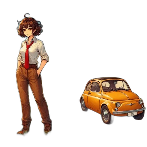 car, dress, animal, robot transparent PNG cut-out