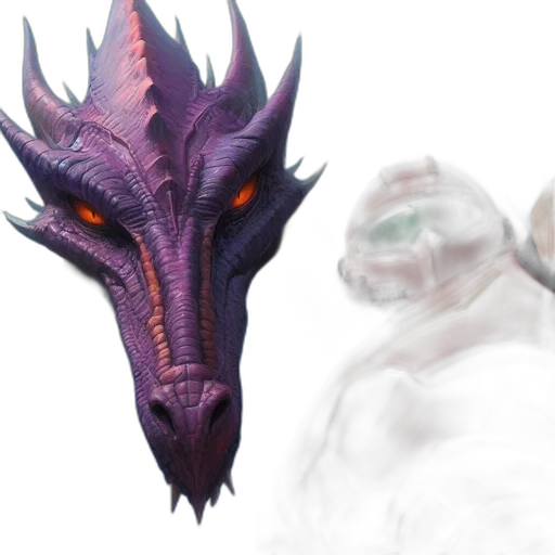 dragon, mask, creature, concept art transparent PNG cut-out