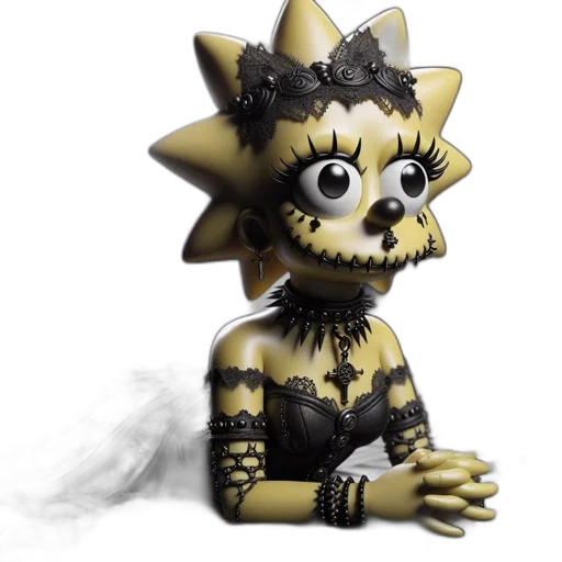 mask, creature, jewelry, staff transparent PNG cut-out