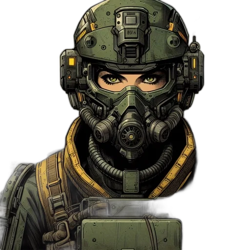mask, face, weapon, concept art transparent PNG cut-out