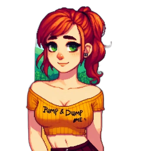 dress, pixel art, cartoon, anime transparent PNG cut-out