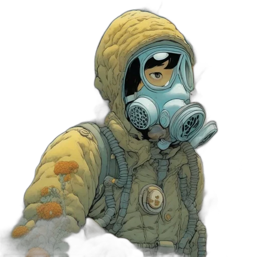 mask, jacket, creature, face transparent PNG cut-out