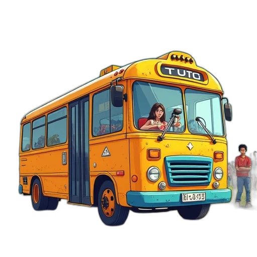 car, staff, concept art, 3d render transparent PNG cut-out