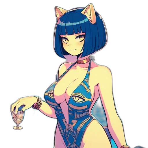dress, staff, robot, mask transparent PNG cut-out
