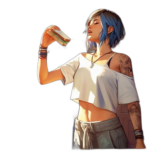 bottle, jacket, concept art, comic book art transparent PNG cut-out