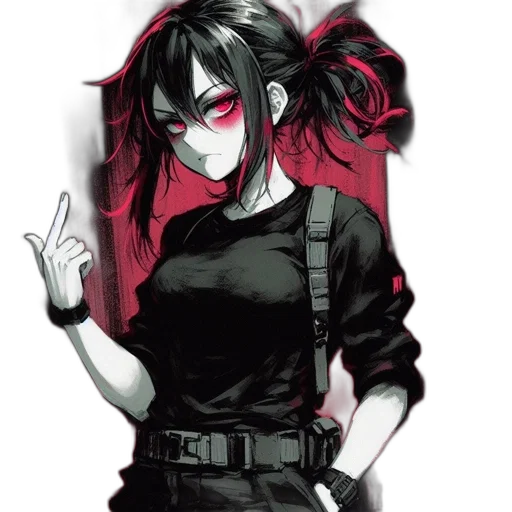 staff, weapon, jacket, anime transparent PNG cut-out