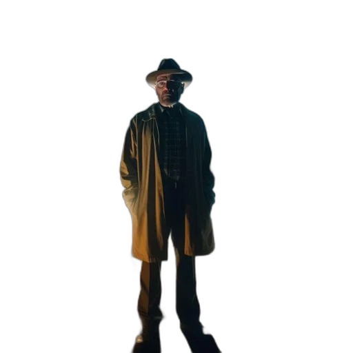 jacket, staff, hat, umbrella transparent PNG cut-out