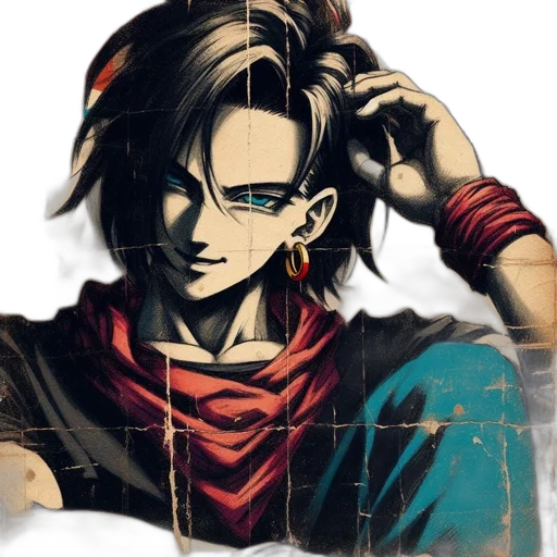 face, mask, weapon, anime transparent PNG cut-out