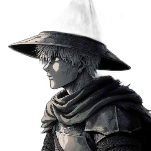 hat, mask, staff, sword transparent PNG cut-out