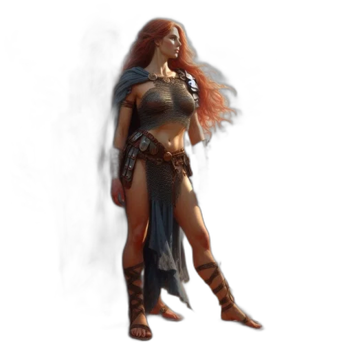 fantasy art, concept art, comic book art, 3d render transparent PNG cut-out