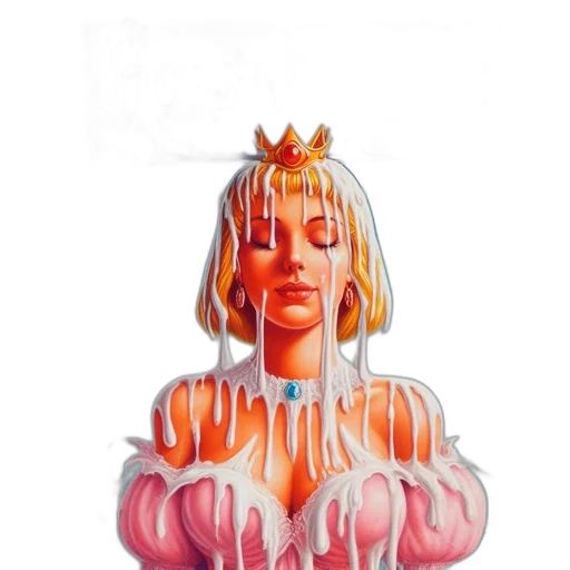 crown, jacket, dress, face transparent PNG cut-out