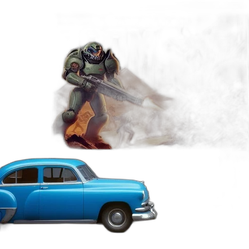 car, weapon, robot, concept art transparent PNG cut-out