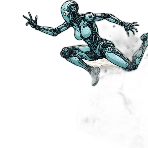 robot, creature, comic book art, concept art transparent PNG cut-out