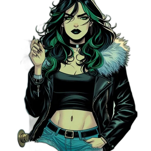 jacket, comic book art, concept art, cartoon transparent PNG cut-out