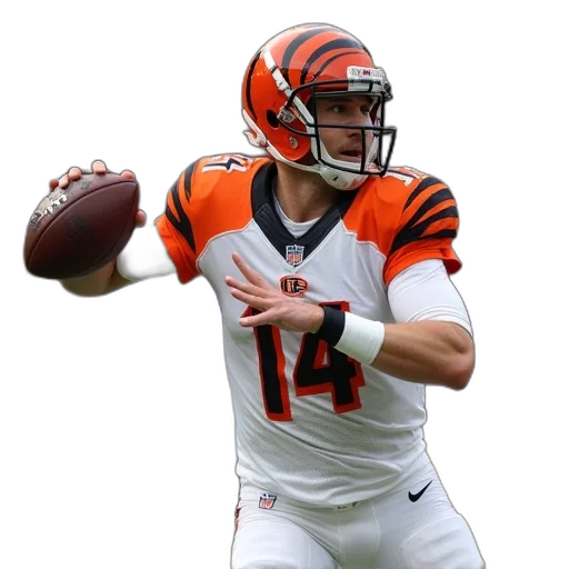 cincinnati, bengals, quarterback, pictured transparent PNG cut-out